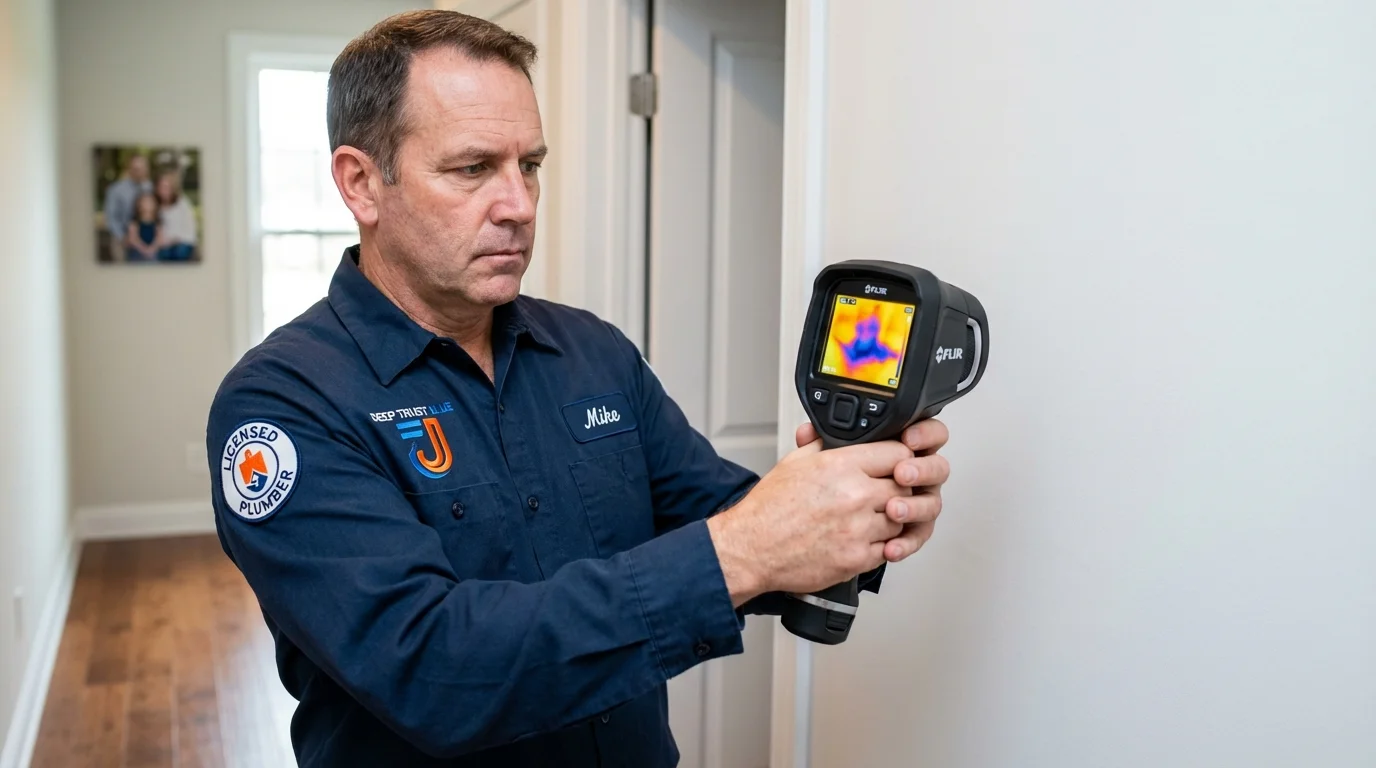 Thermal imaging leak detection by Johns Plumbing LLC in Collegeville